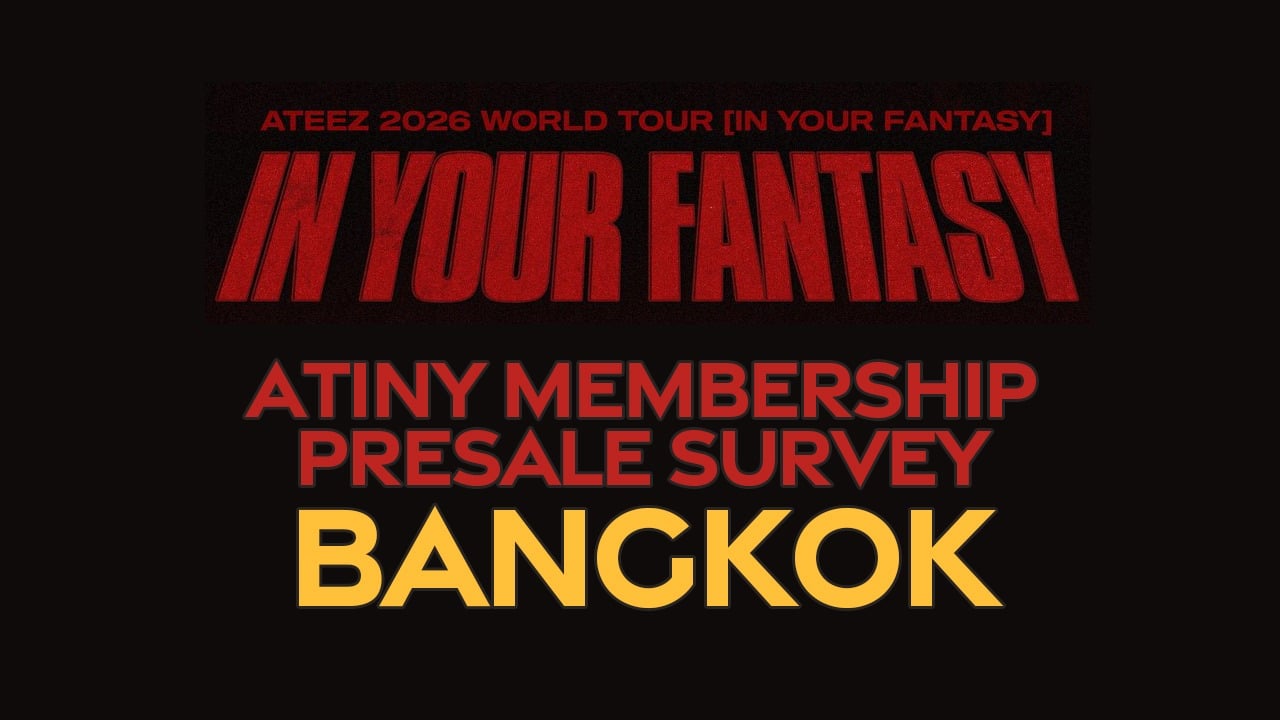 ATEEZ 2026 WORLD TOUR [IN YOUR FANTASY] IN BANGKOK ATINY