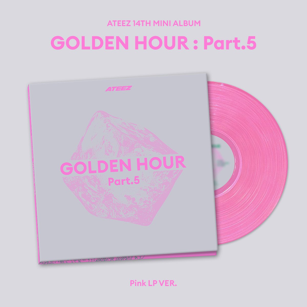 ATEEZ(에이티즈) 14TH MINI ALBUM [GOLDEN HOUR : Part.5] (Pink LP