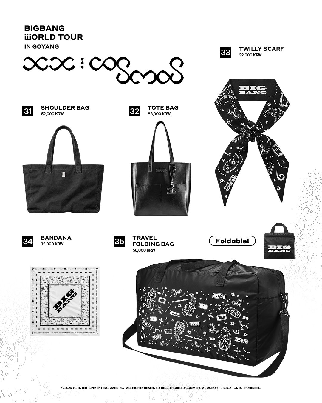 BIGBANG グッズ bigbang_2xx6 𝗕𝗜𝗚𝗕𝗔𝗡𝗚𝟮𝟬𝟮𝟲𝗚𝗢𝗢𝗗𝗦 Official Merchandise