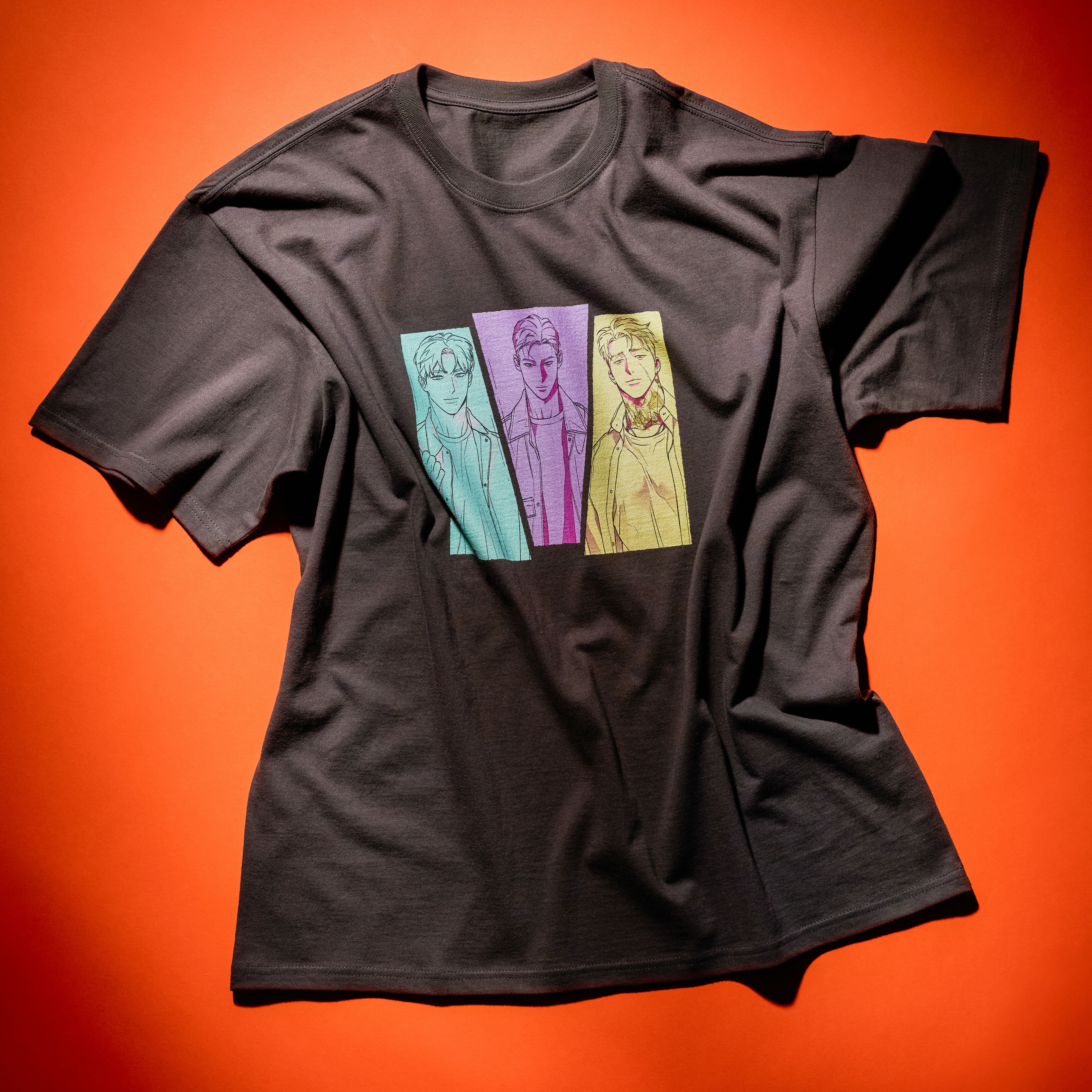 [WOOALONG]★24SS★韓国人気★Sand washing graphic T-shirts ☆韓国の人気☆【WOOALONG】☆Sand washing graphic T-shirt.s