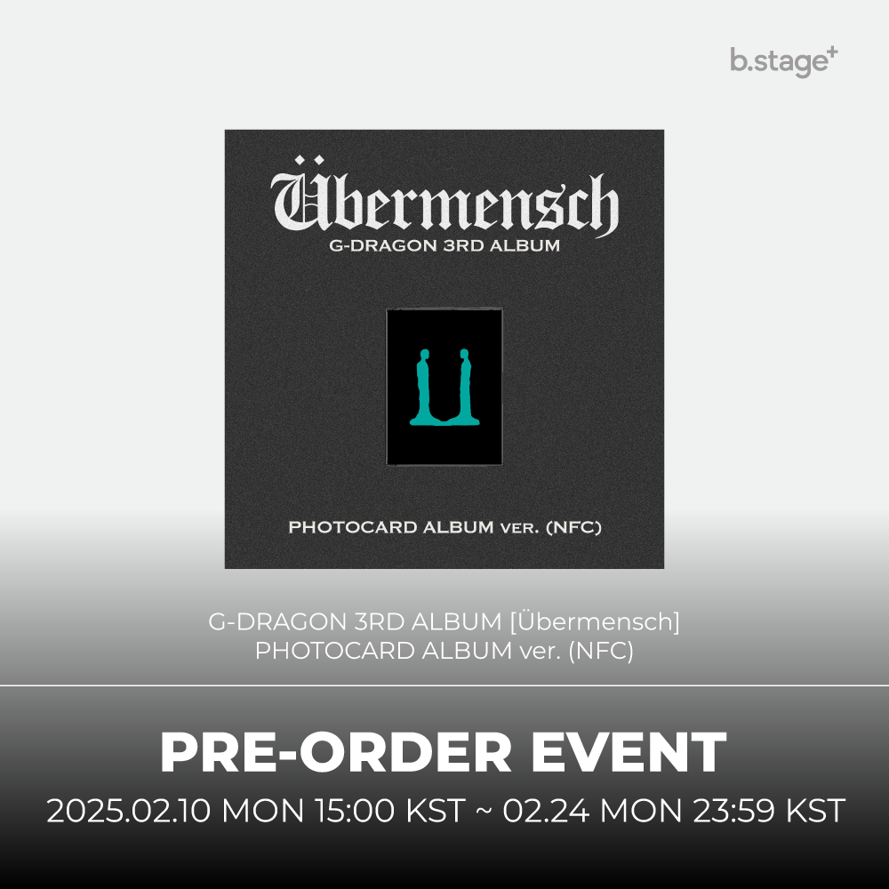 G-DRAGON 3RD ALBUM [Übermensch] PHOTOCARD ALBUM ver. (NFC)
