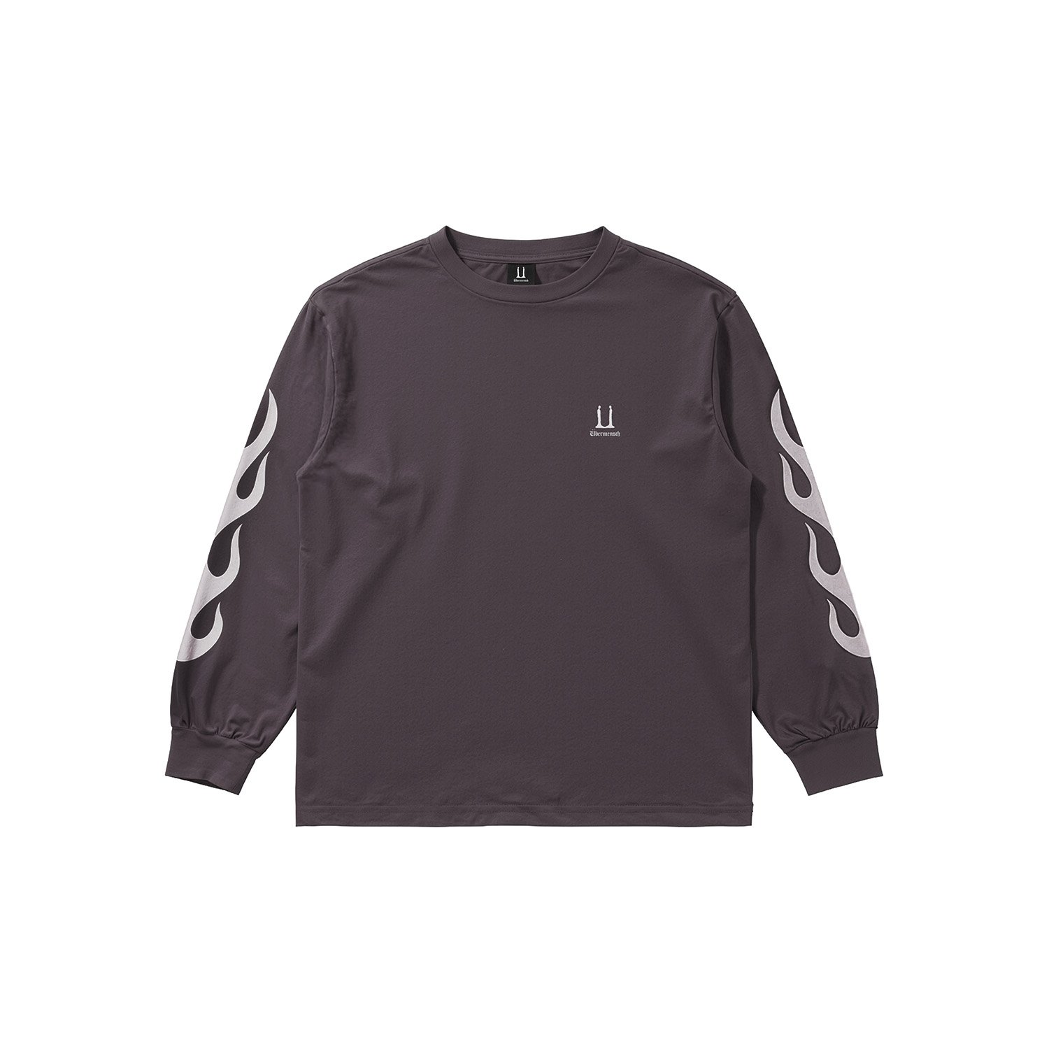 ÜBERMENSCH LONG SLEEVED T-SHIRTS (CHARCOAL)