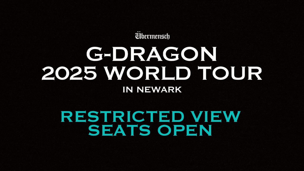 G-DRAGON 2025 WORLD TOUR [Übermensch] IN NEWARK RESTRICTED VIEW