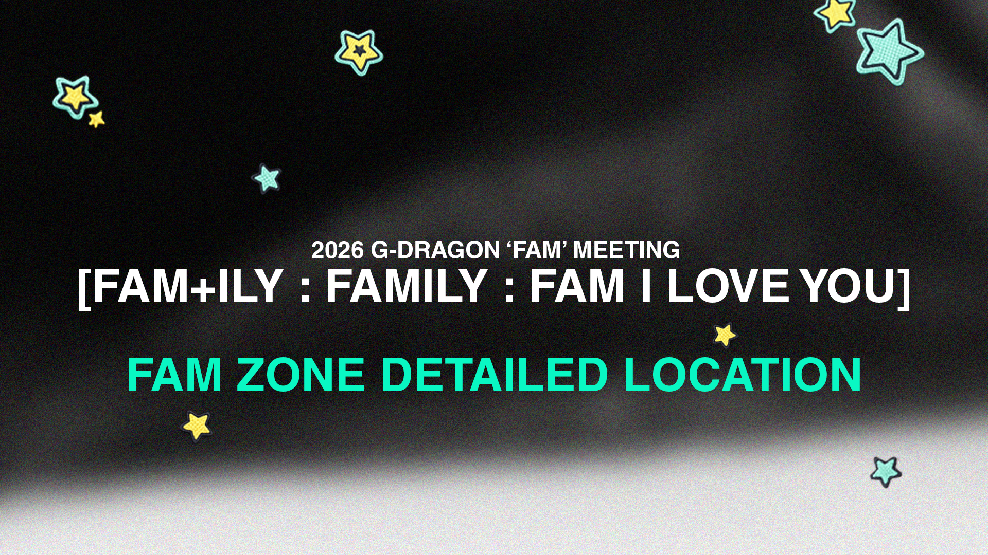 2026 G-DRAGON 'FAM' MEETING [FAM+ILY : FAMILY : FAM I LOVE YOU