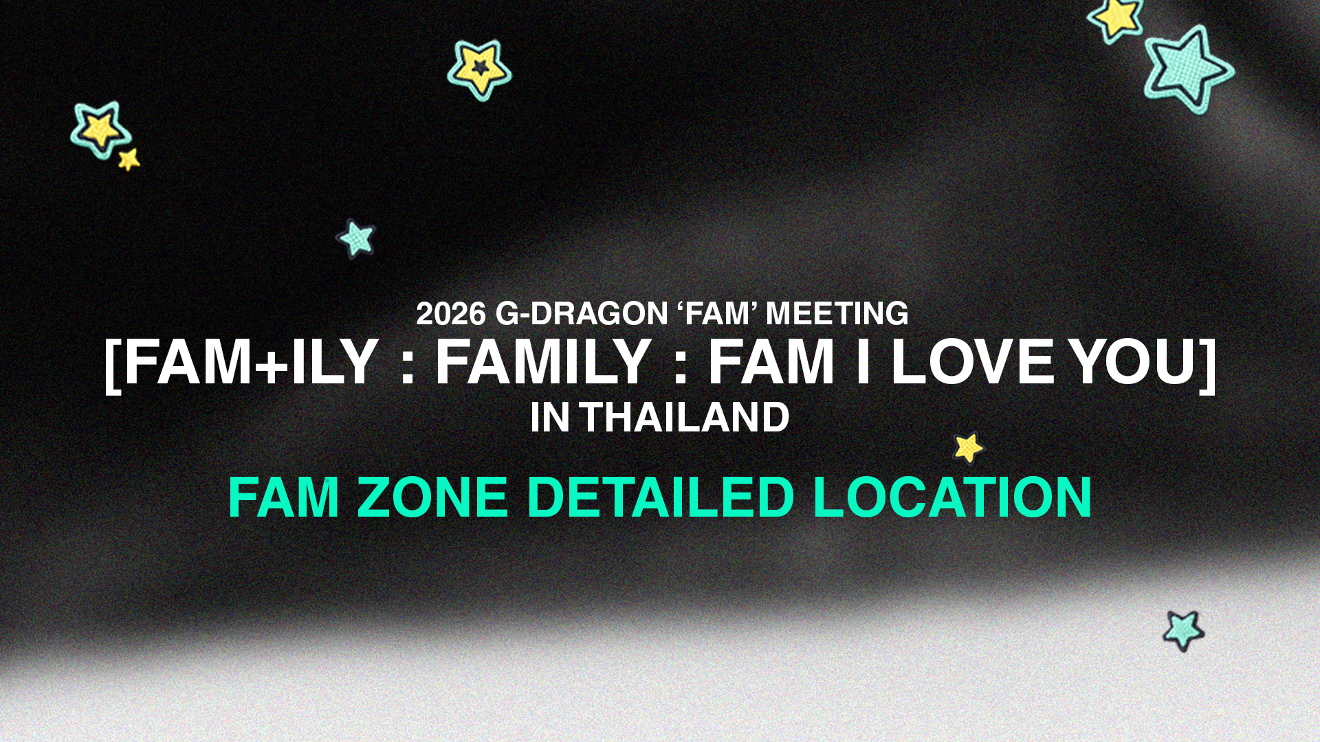 2026 G-DRAGON 'FAM' MEETING [FAM+ILY : FAMILY : FAM I LOVE YOU] IN