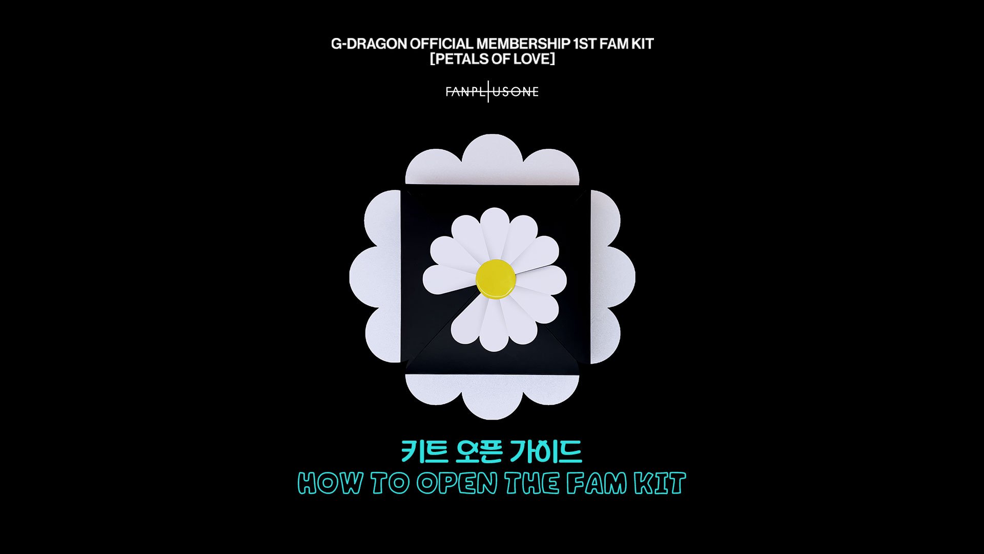 G-DRAGON OFFICIAL MEMBERSHIP 1ST FAM KIT [PETALS OF LOVE] Opening
