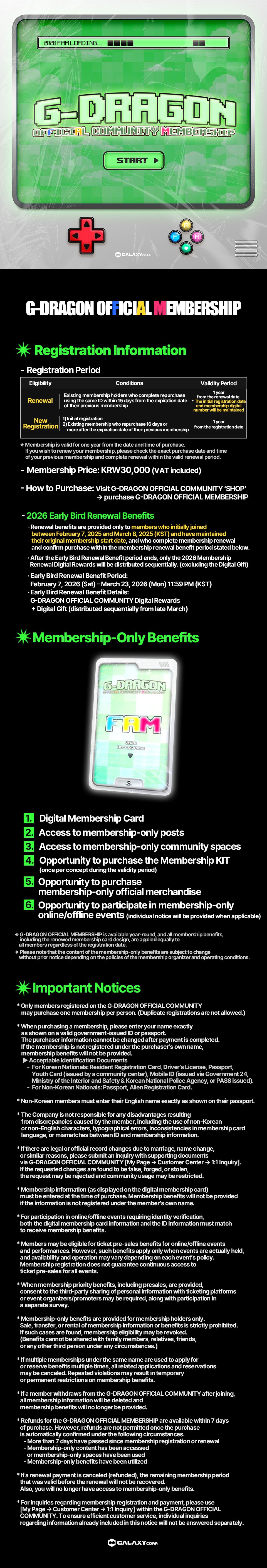 G-DRAGON OFFICIAL MEMBERSHIP