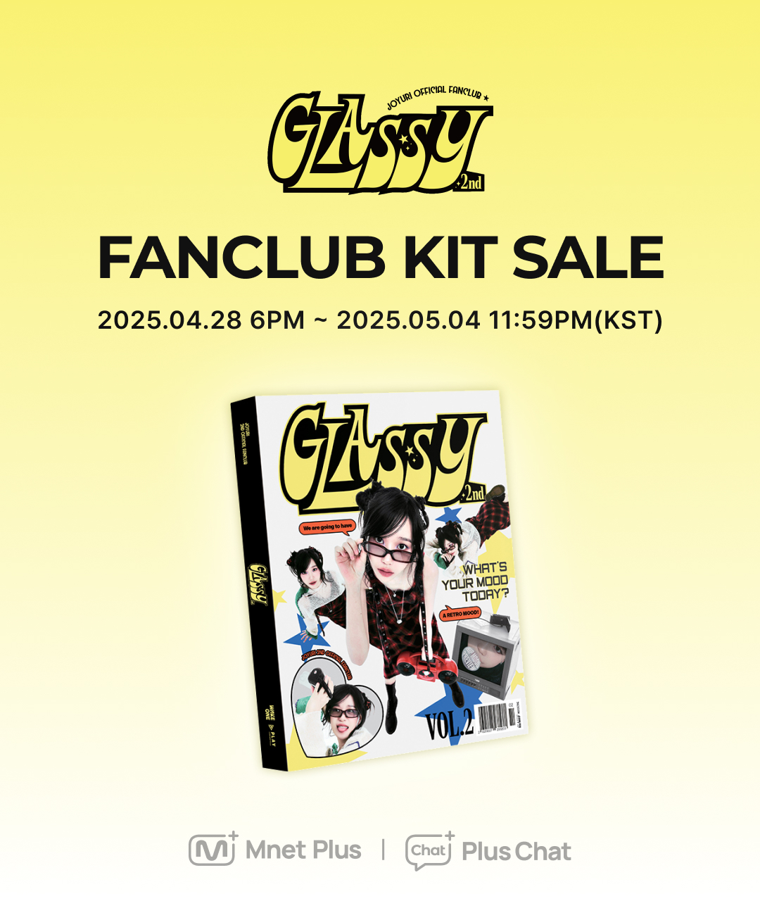 JO YURI 2ND OFFICIAL FANCLUB 'GLASSY' FANCLUB KIT Sales Notice