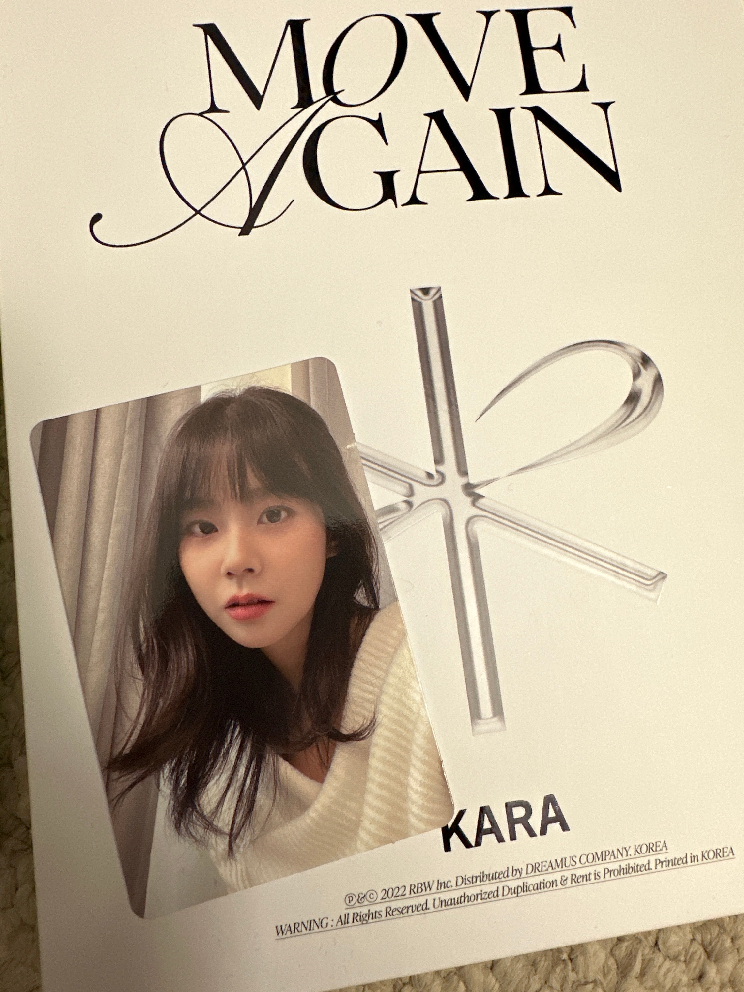 ◆#KARA “5人直筆サイン入り『Move again』 画像4A写真ポスター 15th Anniversary EVENT🥰