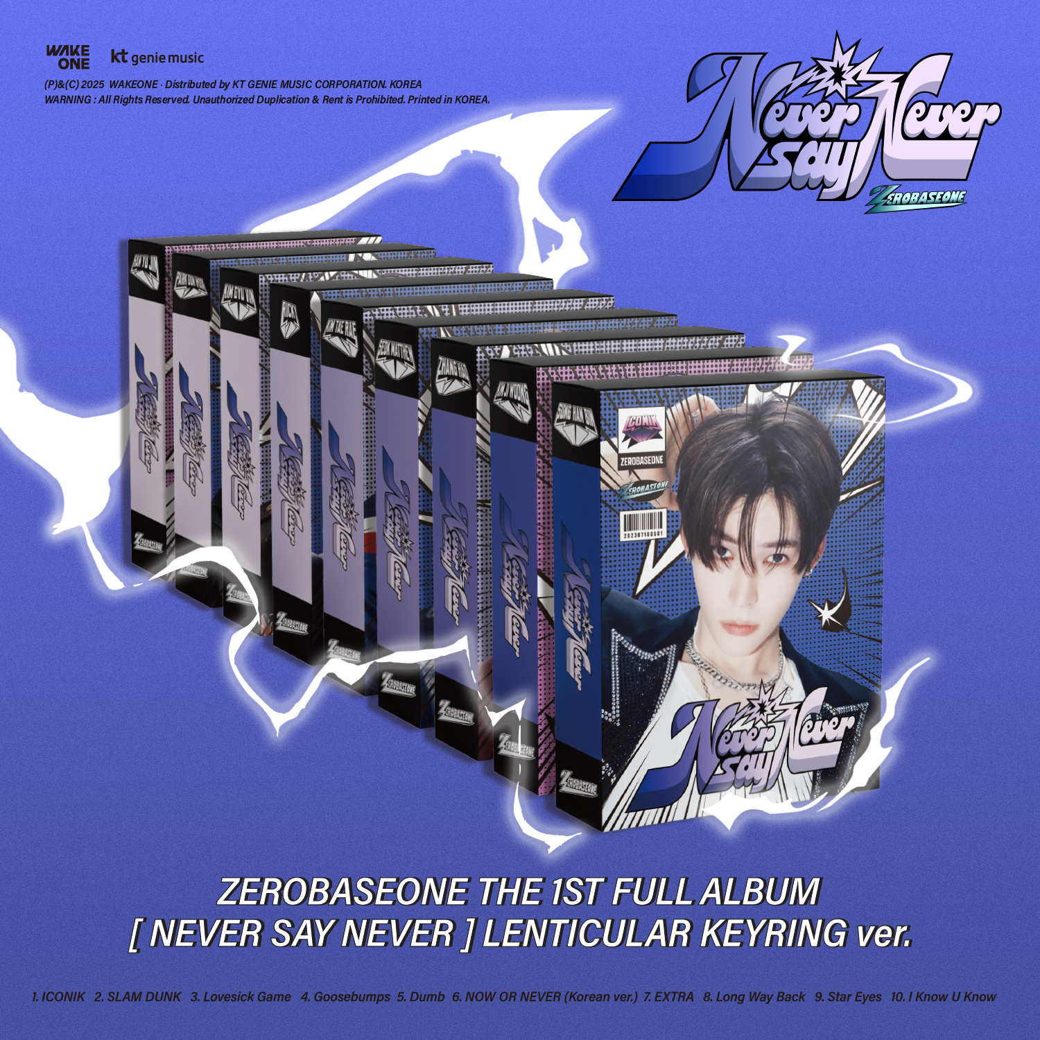 Album ZEROBASEONE - Never Say Never [Slam Dunk Ver.] - 1er Album Complet - édition Limitée Avec Photocards Aléatoires
