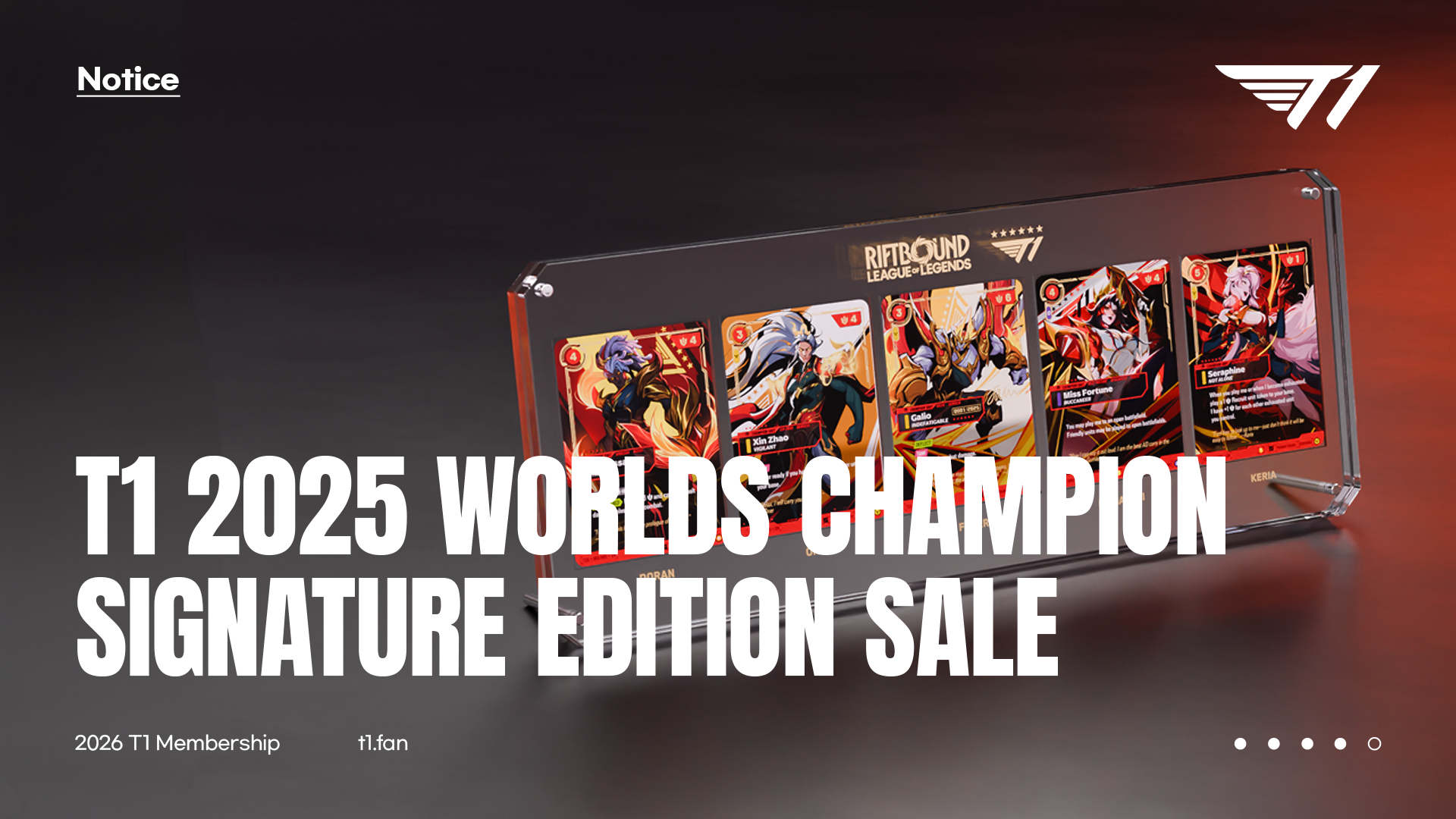 Riftbound x T1 2025 Worlds Champion Signature Edition Sale