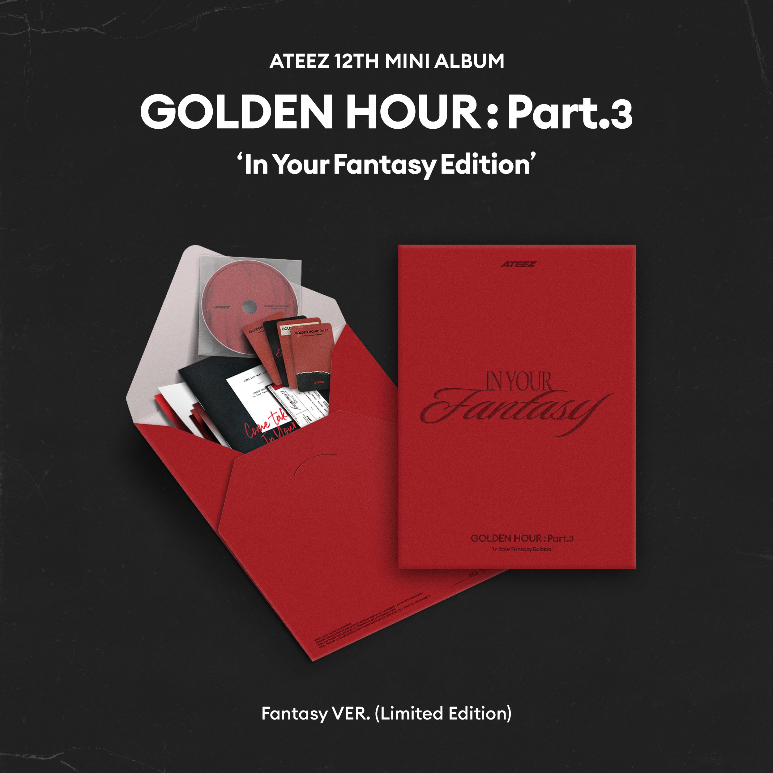 ATEEZ IN YOUR FANTASY ホンジュンus限定 ATEEZ(에이티즈) GOLDEN HOUR : Part.3 'In Your Fantasy