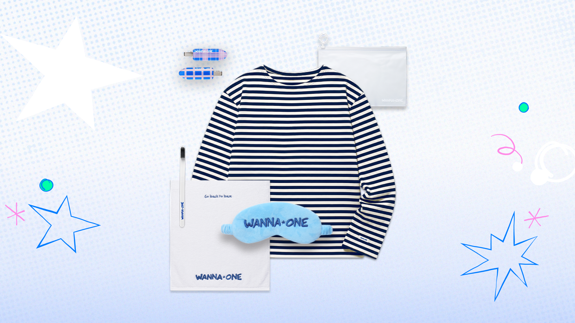 WannaOne CD グッズ　セット WANNA ONE 1X1=1 TO BE ONE Sky Ver. Taiwan Ltd CD+PARK WOOJIN card