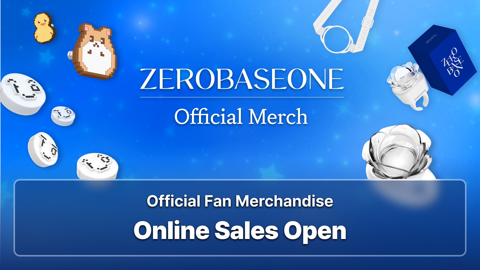 ZEROBASEONE Official Fan Merchandise Online Sales OPEN💙