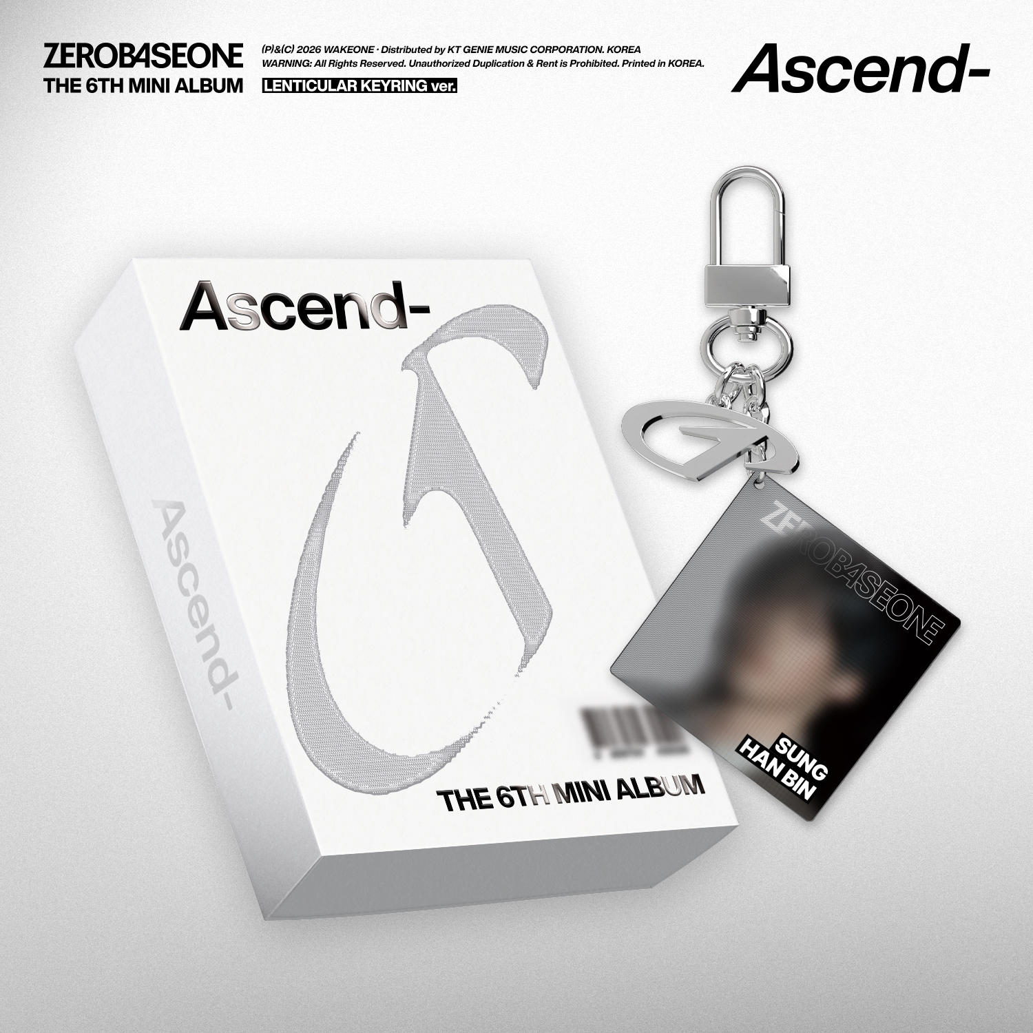 Set) ZEROBASEONE The 6th Mini Album [Ascend-] LENTICULAR KEYRING Ver.