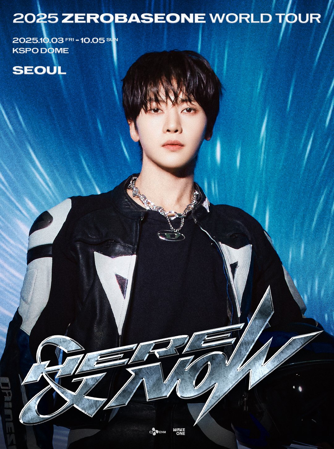 2025 ZEROBASEONE WORLD TOUR [𝗛𝗘𝗥𝗘&𝗡𝗢𝗪] IN SEOUL POSTER